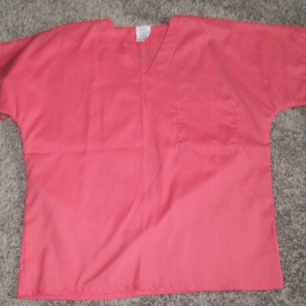 Ladies 2PC Set Scrubs Size Small Made in USA Coral - Picture 4 of 7